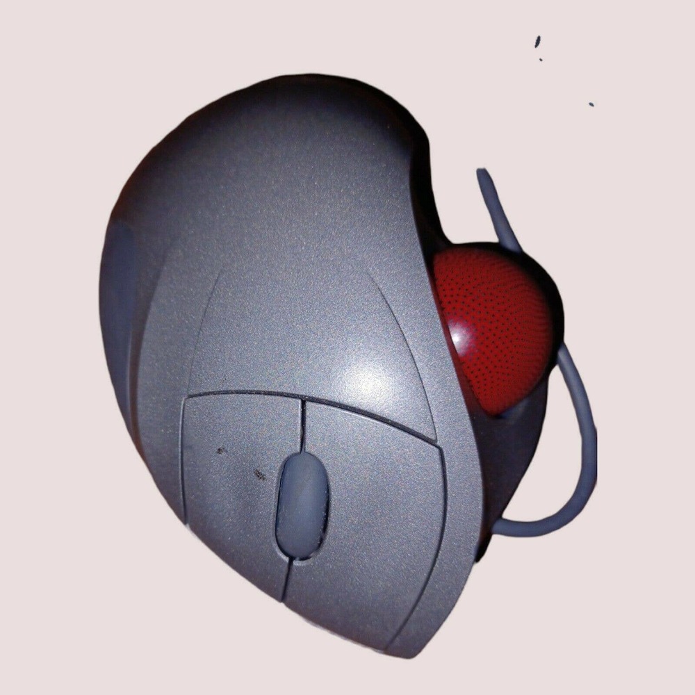 Logitech Trackman Wheel Mouse Track Ball Corded Scroll USB T-BB18 WORKS TESTED